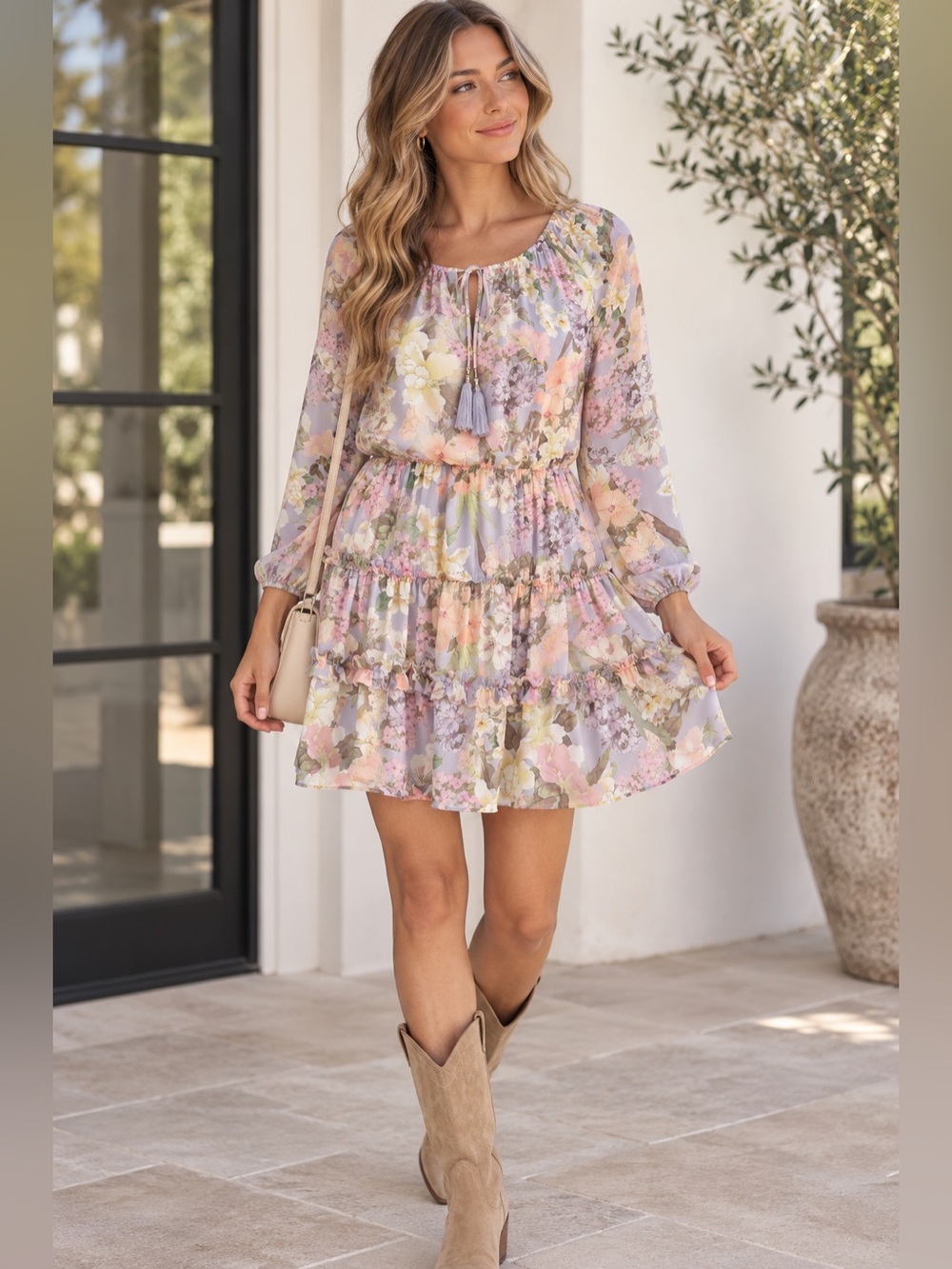 Yumi Kim French Riviera Garden Light Oasis Floral Dress S NWOT